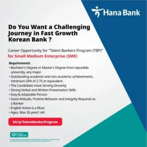 Lowongan Kerja Hana Bank 2026: Kesempatan Emas bagi Fresh Graduate hingga Profesional Senior