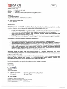 Surat Penting Kasudin Cipta Karya: PT Temasra Jaya Dihimbau Hentikan Pembongkaran Cagar Budaya di Jalan Teuku Umar