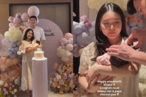 7 Foto Menggemaskan Nita Vior & Vincent Kosasih Bersama Bayi Vinica, Bukti Kebersamaan Keluarga Baru