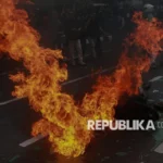 Aksi GPNI Bakar Topeng Trump & Soros, Desak AS Hentikan LSM yang Merongrong Kedaulatan Indonesia