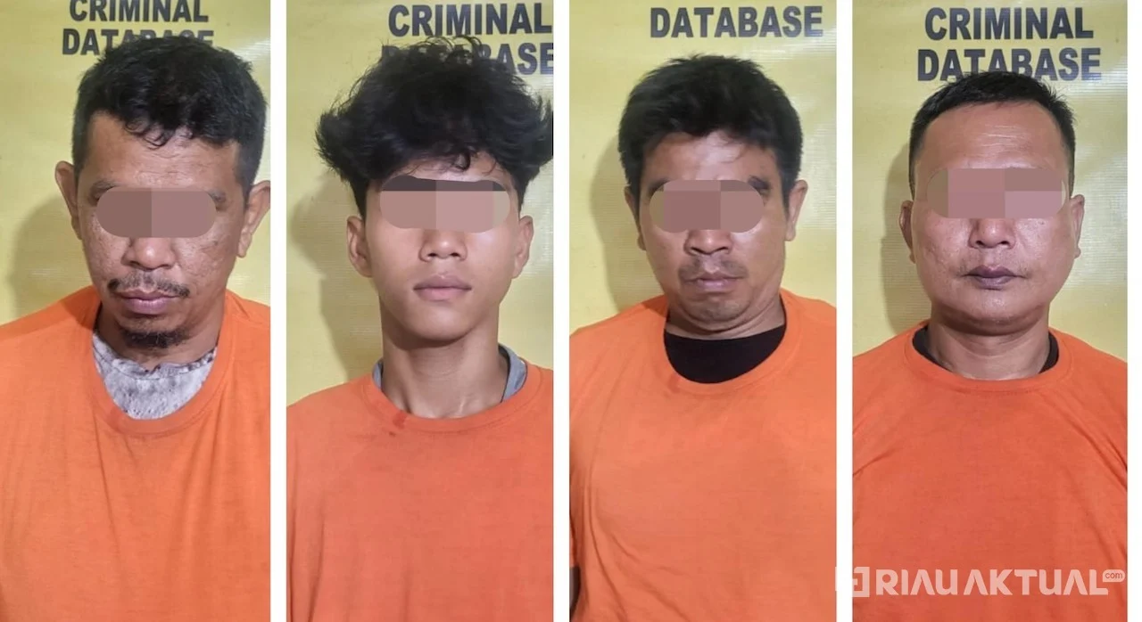Debt Collector Pecah Bersenjata, Empat Pelaku Ditangkap Polisi di Pekanbaru