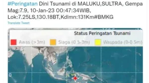 Gempa 7,6 Magnitudo di Laut Maluku Utara Bikin Tsunami, 1 Tewas dan Peringatan Ditarik