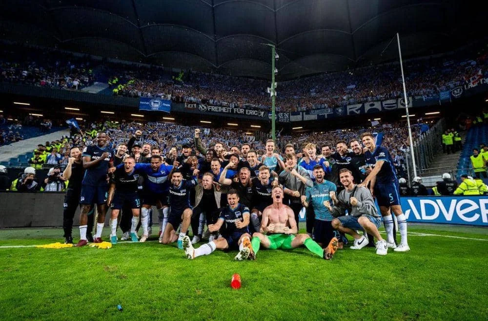 Hertha Berlin Raih Kemenangan 1-0 di Dresden Meski Diselimuti Kekacauan Fans