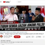 JK Lapor 5 Akun YouTube karena Tuduhan Makar dan Dana Palsu Ijazah Jokowi – Simak Detailnya