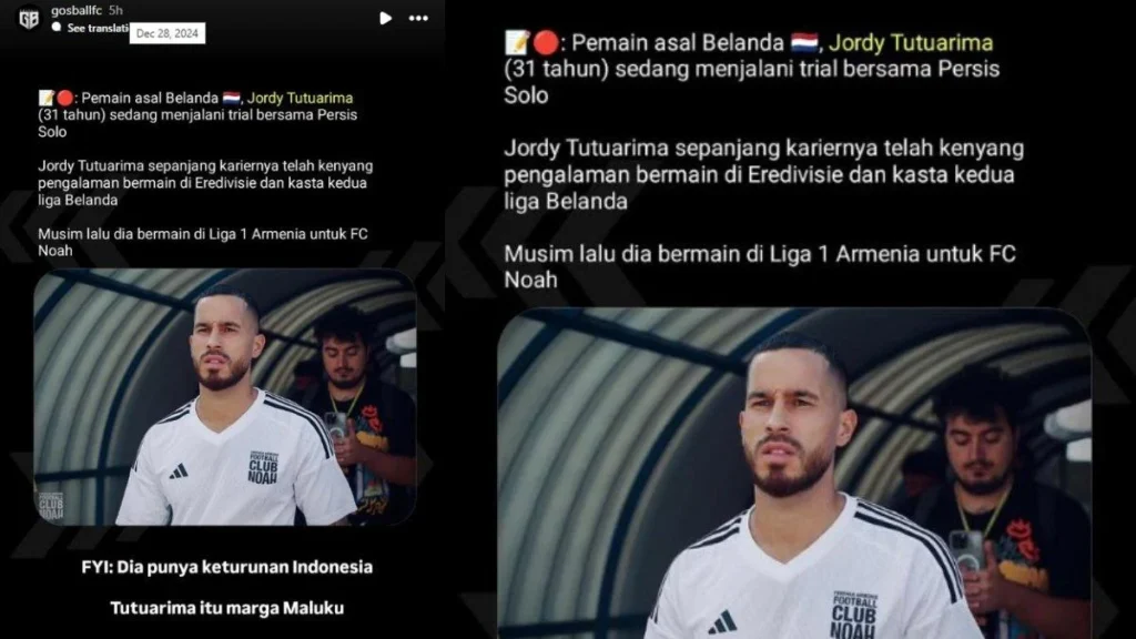 Jordy Tutuarima Ungkap Gaji Tertunda di Persis Solo, Buka Tabir Impian Bermain untuk Timnas