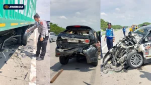 Tragedi Tol Ngawi-Kertosono: 4 Kendaraan Tabrakan, 3 Korban Luka Parah, Polisi Gunakan 3D Scanner untuk Rekonstruksi
