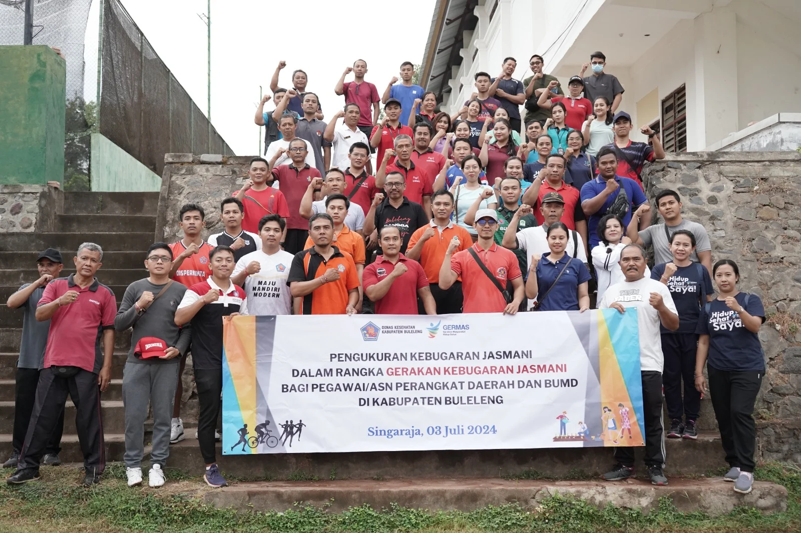 ASN Buleleng Ikuti Tes Kebugaran Jasmani, Dinas Kesehatan Tekankan Pentingnya Latihan Terukur dan Aman