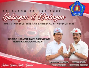 Bupati Bangli dan Wakil Bupati Mengucapkan Selamat Hari Raya Galungan dan Kuningan 2026