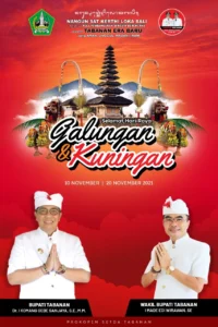 Bupati dan Wakil Bupati Tabanan Sampaikan Ucapan Selamat Hari Raya Galungan dan Kuningan 2026