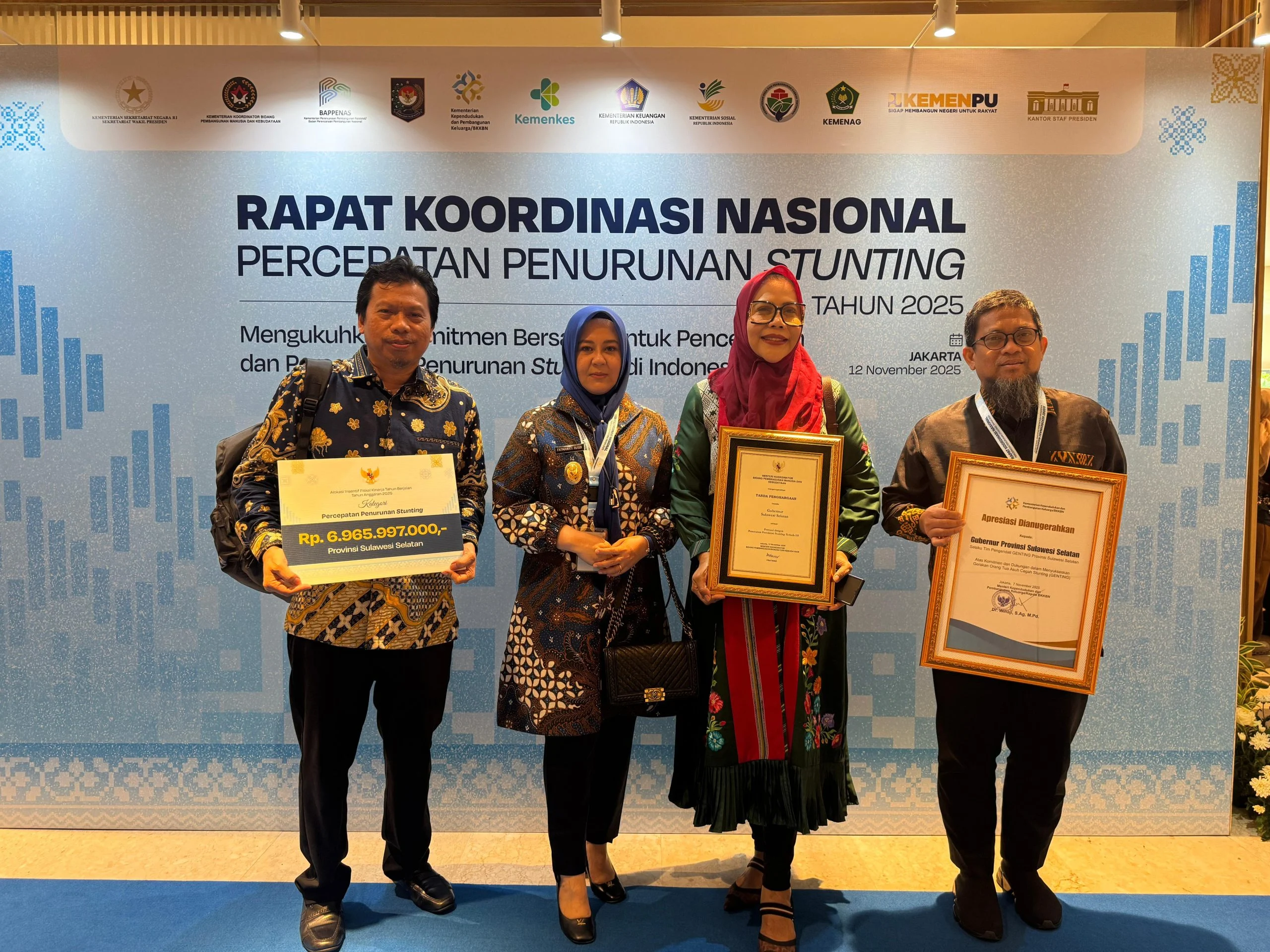 Denpasar Mendapat Dua Penghargaan Nasional untuk Penanganan Kemiskinan dan Stunting