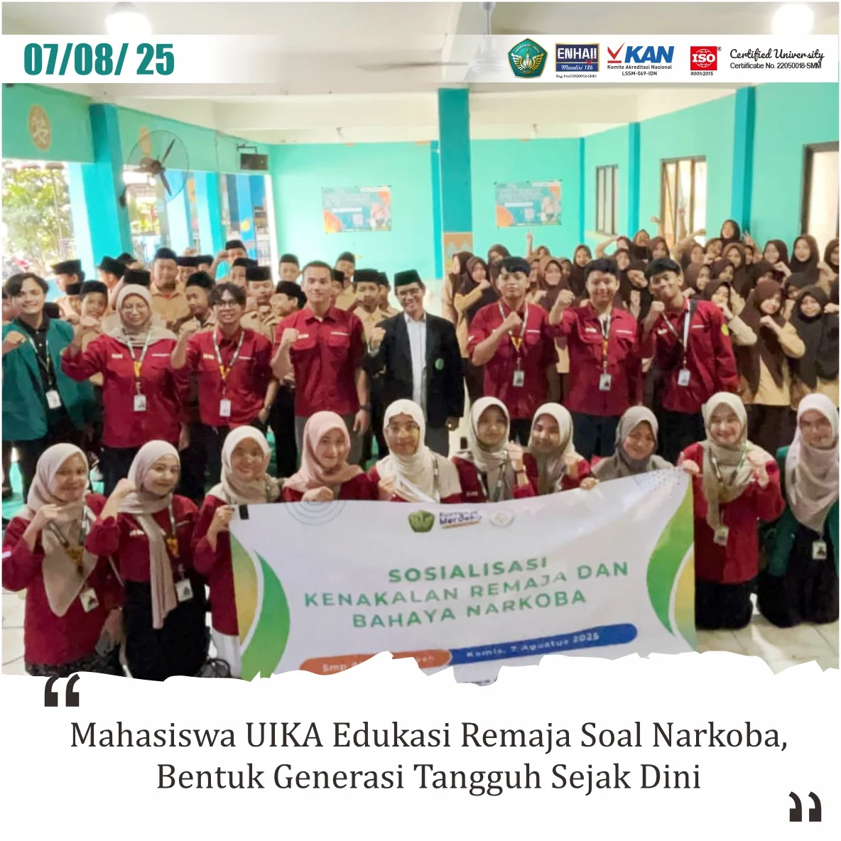 Edukasi Dini Cegah Remaja Terjerat Narkoba, Bunda Anti Narkoba Gencarkan Sosialisasi