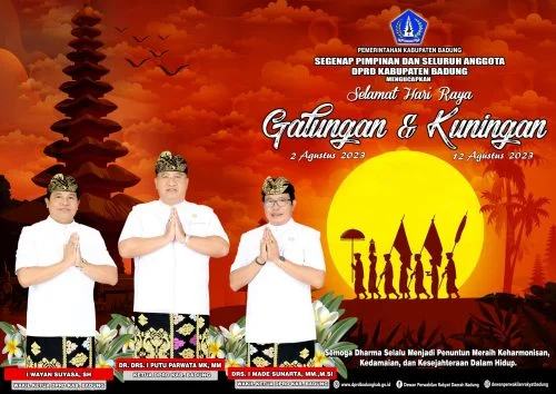 Pimpinan dan Anggota DPRD Badung Ucapkan Selamat Hari Raya Galungan dan Kuningan