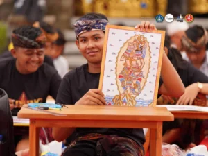 Sembilan Perwakilan Badung Ramaikan Wimbakara Lukis Wayang Klasik Bali di PKB XLVIII 2026
