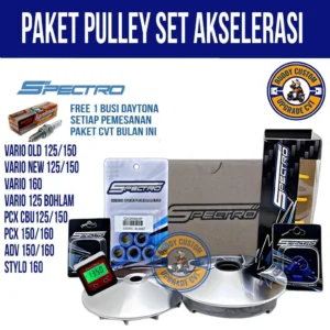 SPECTRO Hadirkan Pulley Set Type S2 untuk Akselerasi Motor Matic Lebih Responsif