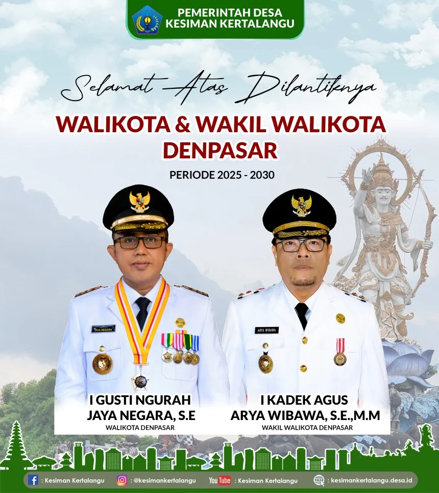 Wakil Walikota Denpasar Kukuhkan Pengurus Komunitas Kaplut dan Tagana