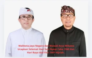 Walikota Jaya Negara dan Wawali Arya Wibawa Ucapkan Selamat Hari Suci Galungan dan Kuningan