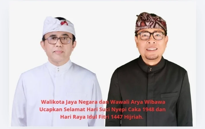 Walikota Jaya Negara dan Wawali Arya Wibawa Ucapkan Selamat Hari Suci Galungan dan Kuningan