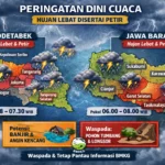 Waspada! Sebagian Besar Wilayah Indonesia Diterjang Hujan Lebat Disertai Petir dan Angin Kencang Besok